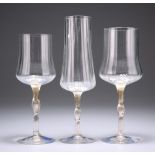 THREE CENEDESE PROTOTYPE WINE GLASSES