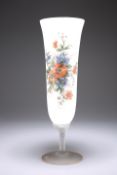 A RICHARDSON OPALINE FROSTED GLASS VASE