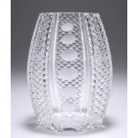 AN EARLY 20TH CENTURY CONTINENTAL CUT-GLASS VASE, PROBABLY BOHEMIAN