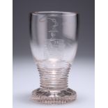 AN IMPORTANT EARLY 19TH CENTURY GLASS GOBLET