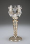 A BOHEMIAN ENAMELLED GLASS ROEMER, CIRCA 1875