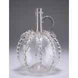 A BULBOUS CONTINENTAL FLAGON, CIRCA 1820