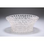 A LATE 18TH CENTURY LIEGE A TRAFORATO GLASS BASKET