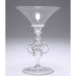 A VENETIAN WINGED WINE GLASS