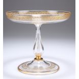 A GILDED GLASS TAZZA