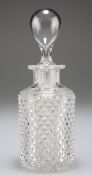 A SMALL SPIRIT DECANTER, CIRCA 1885