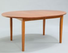 A DANISH CHERRYWOOD DINING TABLE AND FOUR CHAIRS, BY DENKA