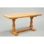 ROBERT THOMPSON OF KILBURN, A MOUSEMAN OAK COFFEE TABLE