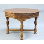 A JACOBEAN REVIVAL OAK CENTRE TABLE, BY GILLOWS