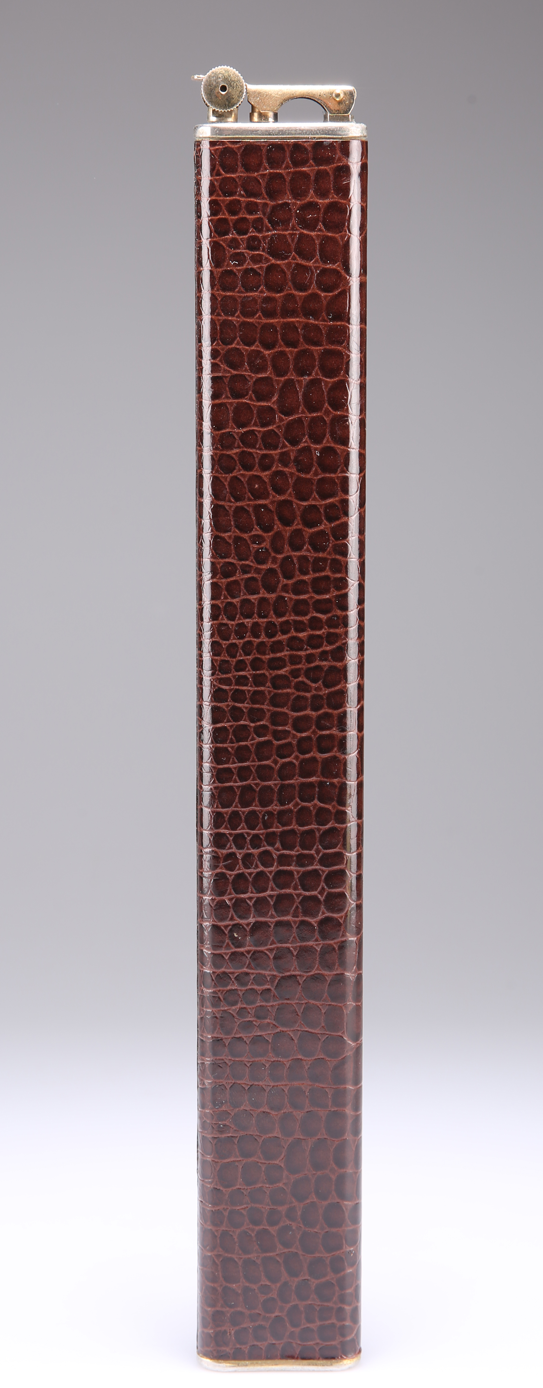 A VINTAGE FRENCH LEATHER COVERED TALL LIGHTER - Image 2 of 2