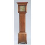 AN 18TH CENTURY OAK 30-HOUR LONGCASE CLOCK