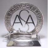 AN ART DECO CHROME PLATED AMATEUR SWIMMING ASSOCIATION NORTH EASTERN CONTESTS TROPHY