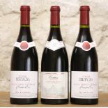 3 BOTTLES MIXED LOT FINE MATURE CLASSIC RED BURGUNDY FROM DOMAINE BERTAGNA COMPRISING : 2 BOTTLES NU
