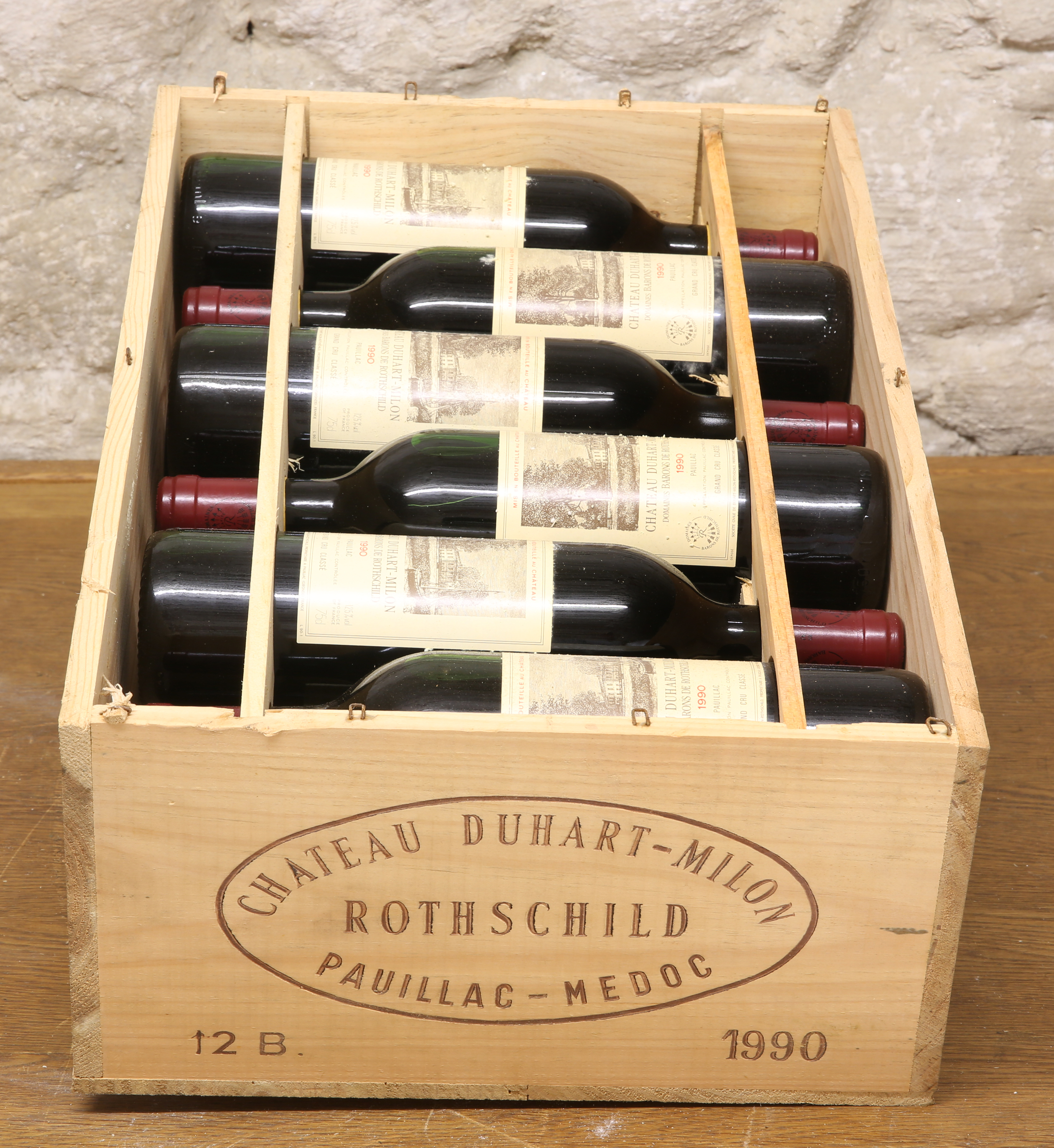 12 BOTTLES (IN OWC) CHATEAU DUHART MILON GRAND CRU CLASSE PAUILLAC 1990