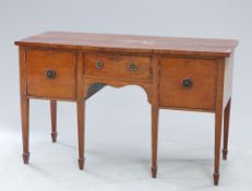 A GEORGE III STYLE MAHOGANY SIDEBOARD