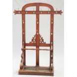 A LARGE AND HANDSOME VICTORIAN MAHOGANY HALLSTAND