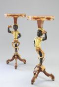 A PAIR OF FIGURAL TORCHERES