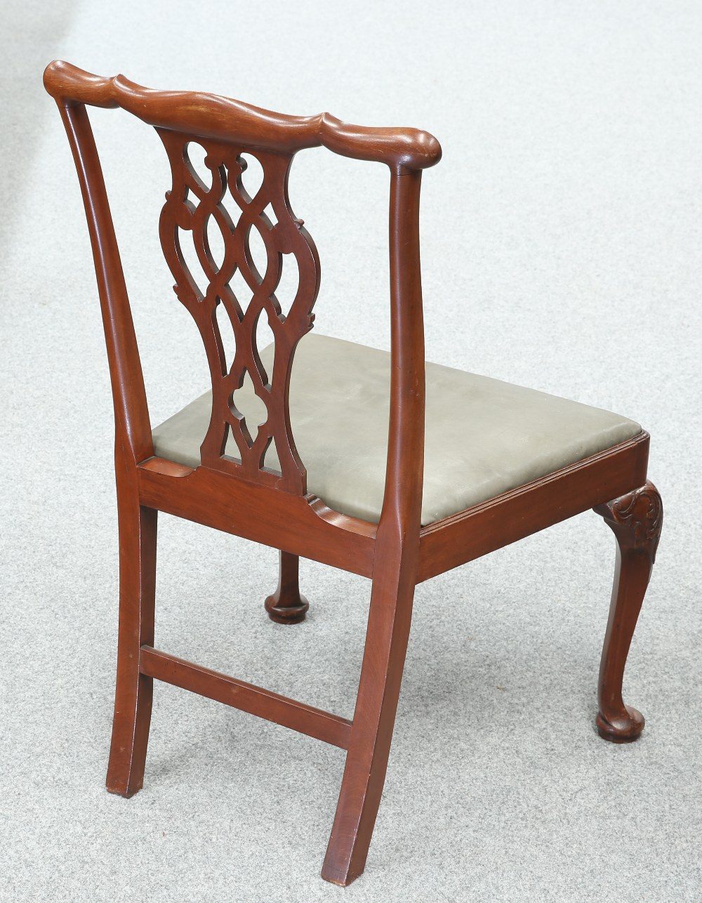 A LATE 19TH CENTURY MAHOGANY CHIPPENDALE STYLE CHAIR - Image 2 of 3