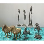 A GROUP OF BRONZES