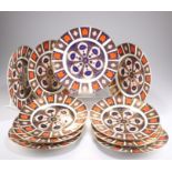 A COLLECTION OF TEN ROYAL CROWN DERBY IMARI 10¾-INCH PLATES