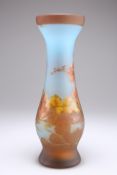 EMILE GALLÉ (FRENCH, 1846-1904), A CAMEO GLASS "LANDSCAPE" VASE