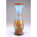 EMILE GALLÉ (FRENCH, 1846-1904), A CAMEO GLASS "LANDSCAPE" VASE