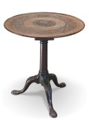 AN 18TH CENTURY MAHOGANY TILT-TOP TRIPOD TABLE