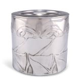 ARCHIBALD KNOX (1864-1933), A LIBERTY & CO TUDRIC PEWTER BISCUIT BOX