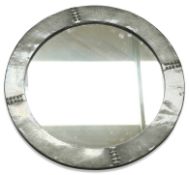 A LIBERTY & CO ARTS AND CRAFTS PEWTER MIRROR