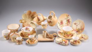 A GROUP OF ROYAL WORCESTER BLUSH IVORY