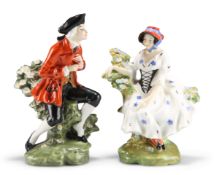 A PAIR OF ROYAL DOULTON FIGURES, "THE CHELSEA PAIR"