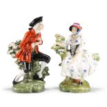 A PAIR OF ROYAL DOULTON FIGURES, "THE CHELSEA PAIR"