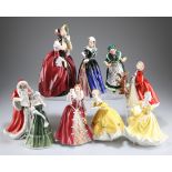 NINE ROYAL DOULTON FIGURES