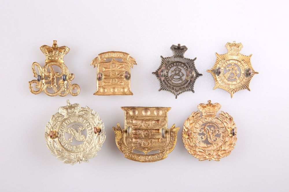 SEVEN VICTORIAN PERIOD OTHER RANKS' PATTERN CAP BADGES - Image 2 of 2