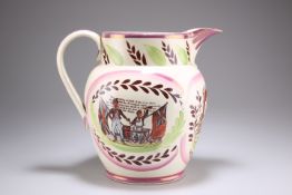 A SUNDERLAND LUSTRE POTTERY JUG