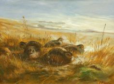 ENGLISH SCHOOL, PARTRIDGE ON A MOOR