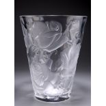 LALIQUE, A LARGE GLASS VASE