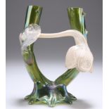 KRALIK, AN EARLY 20TH CENTURY SECESSIONIST GLASS BUD VASE