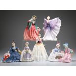 SIX ROYAL DOULTON FIGURES