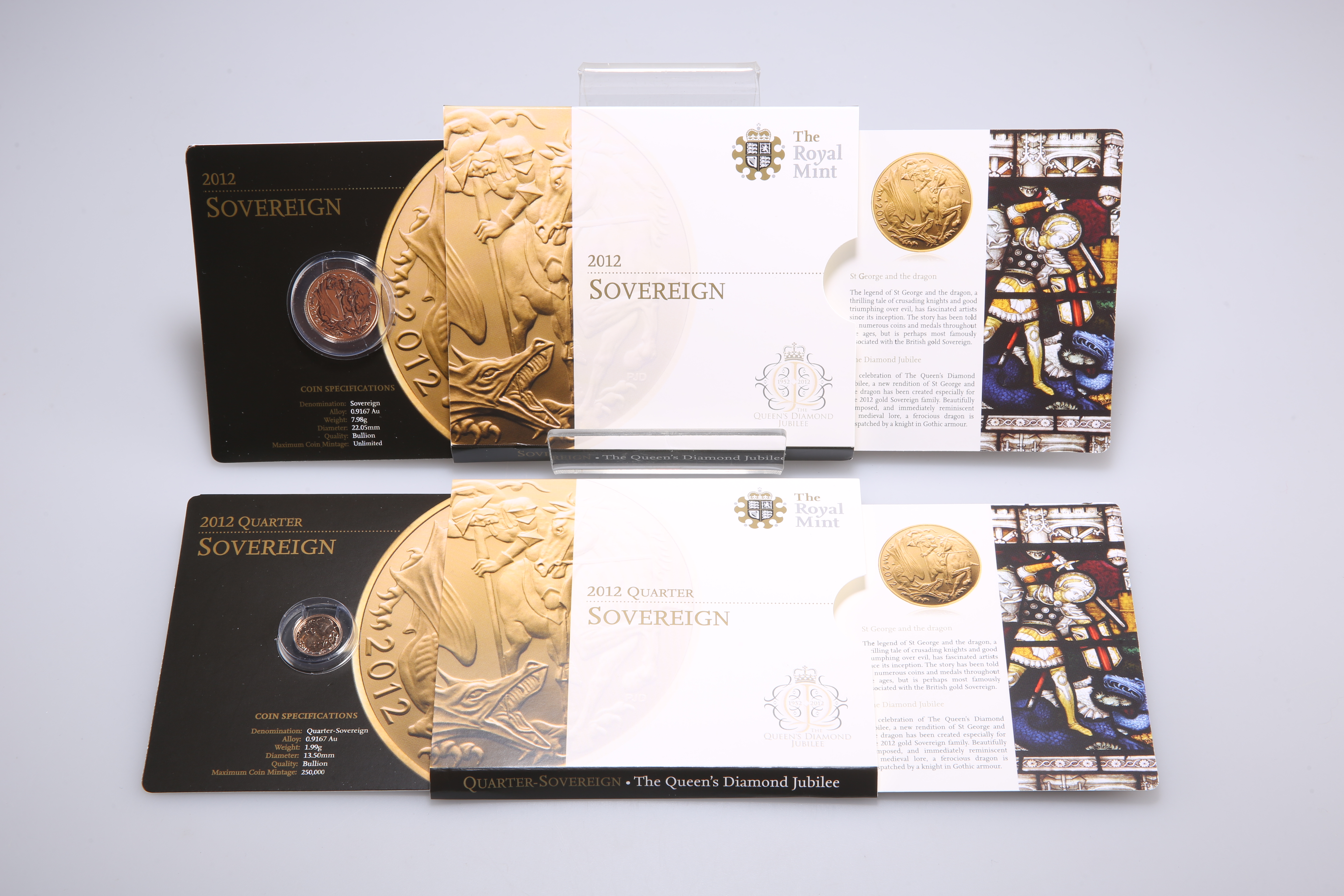 A ROYAL MINT 2012 FULL SOVEREIGN, "THE QUEEN'S DIAMOND JUBILEE"