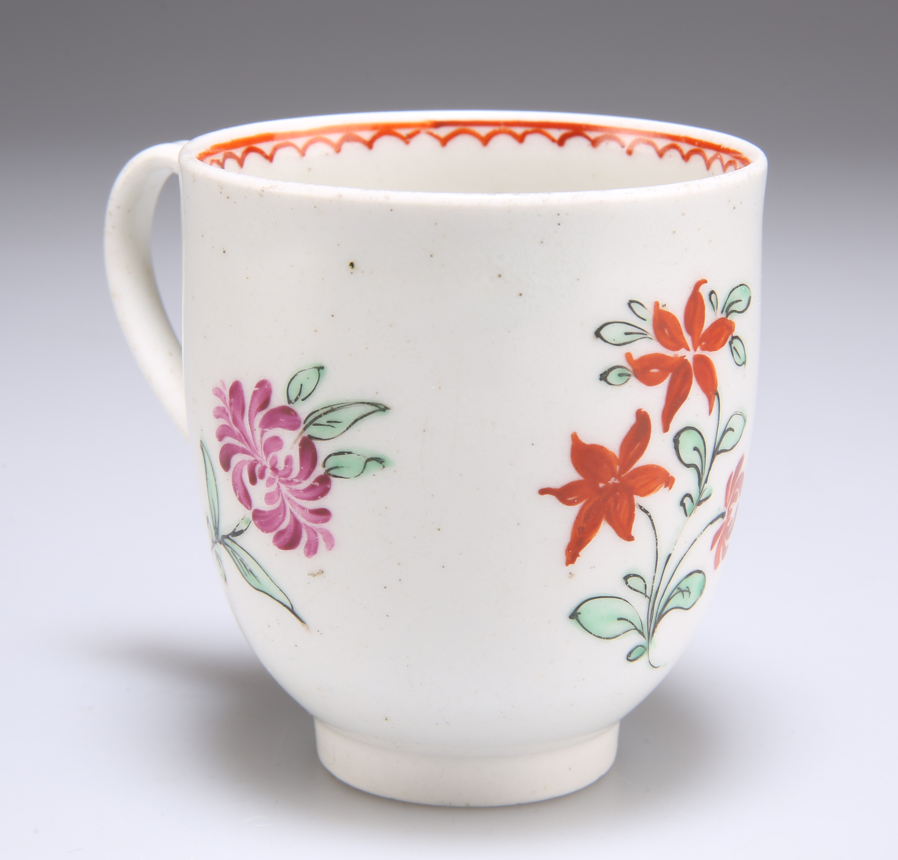 AN 18TH CENTURY WORCESTER SPIRAL FLUTED COFFEE CUP - Image 6 of 9