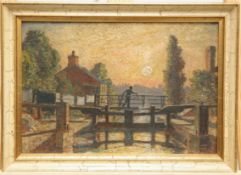 FREDERICK (FRED) CECIL JONES (1891-1966), CANAL LOCK
