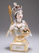 A ROYALE STRATFORD LIMITED EDITION BUST OF QUEEN ELIZABETH II