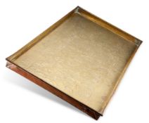 KESWICK SCHOOL OF INDUSTRIAL ARTS, A LARGE BRASS TRAY