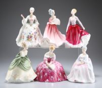 SIX ROYAL DOULTON FIGURES