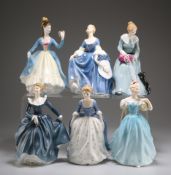 SIX ROYAL DOULTON FIGURES