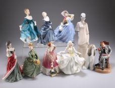 NINE ROYAL DOULTON FIGURES