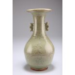 A CHINESE LONGQUAN CELADON VASE, MING DYNASTY