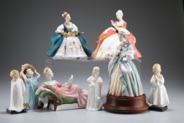 EIGHT ROYAL DOULTON FIGURES