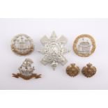 FOUR VICTORIAN/EARLY 20TH CENTURY OTHER RANKS' PATTERN CAP BADGES